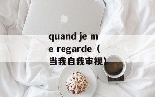 quand je me regarde（当我自我审视）