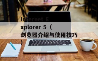 Internet Explorer 5（浏览器介绍与使用技巧）
