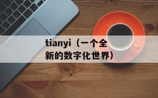 tianyi（一个全新的数字化世界）