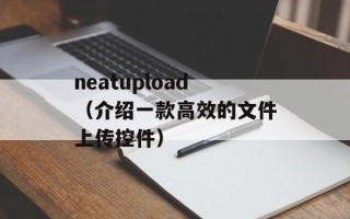 neatupload（介绍一款高效的文件上传控件）