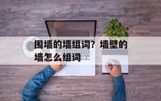 围墙的墙组词？墙壁的墙怎么组词