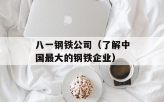 八一钢铁公司（了解中国最大的钢铁企业）