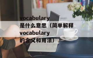vocabulary是什么意思（简单解释vocabulary的含义和用法）