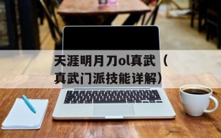 天涯明月刀ol真武（真武门派技能详解）