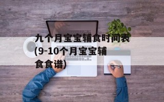 九个月宝宝辅食时间表(9-10个月宝宝辅食食谱)