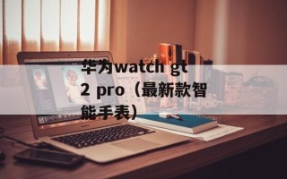 华为watch gt2 pro（最新款智能手表）