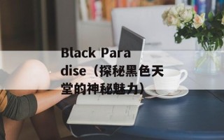 Black Paradise（探秘黑色天堂的神秘魅力）