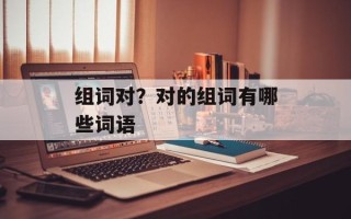 组词对？对的组词有哪些词语