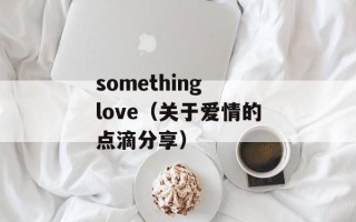 something love（关于爱情的点滴分享）