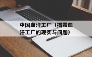 中国血汗工厂（揭露血汗工厂的现实与问题）