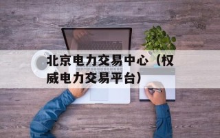北京电力交易中心（权威电力交易平台）