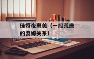 佳婿夜惠美（一段荒唐的婆媳关系）