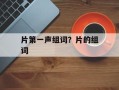 片第一声组词？片的组词