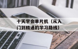 十天学会单片机（从入门到精通的学习路线）