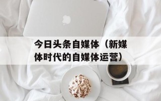 今日头条自媒体（新媒体时代的自媒体运营）