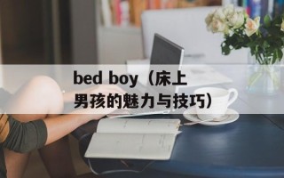 bed boy（床上男孩的魅力与技巧）