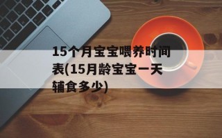 15个月宝宝喂养时间表(15月龄宝宝一天辅食多少)