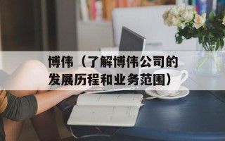 博伟（了解博伟公司的发展历程和业务范围）