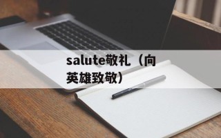 salute敬礼（向英雄致敬）