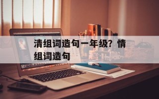 清组词造句一年级？情组词造句
