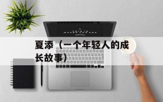 夏添（一个年轻人的成长故事）