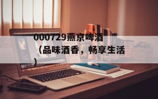 000729燕京啤酒（品味酒香，畅享生活）
