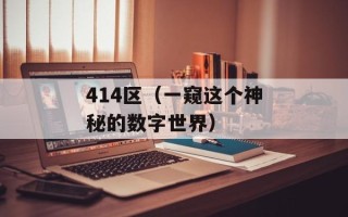 414区（一窥这个神秘的数字世界）