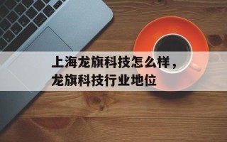 上海龙旗科技怎么样，龙旗科技行业地位