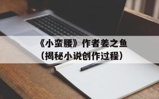 《小蛮腰》作者姜之鱼（揭秘小说创作过程）
