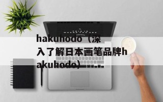 hakuhodo（深入了解日本画笔品牌hakuhodo）