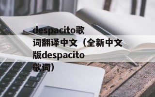 despacito歌词翻译中文（全新中文版despacito歌词）