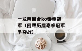 一龙两回合ko泰拳冠军（回顾历届泰拳冠军争夺战）