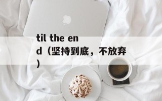 til the end（坚持到底，不放弃）
