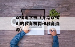 双鸭山学校（介绍双鸭山的教育机构和教育资源）