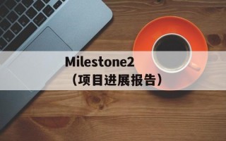 Milestone2（项目进展报告）