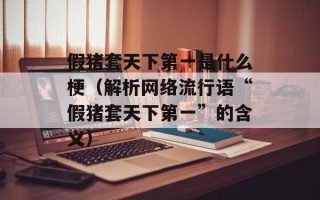 假猪套天下第一是什么梗（解析网络流行语“假猪套天下第一”的含义）