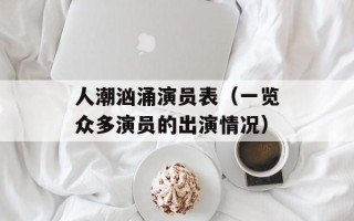 人潮汹涌演员表（一览众多演员的出演情况）