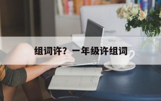 组词许？一年级许组词