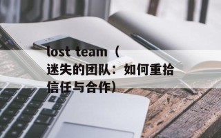 lost team（迷失的团队：如何重拾信任与合作）