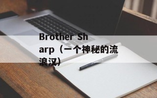 Brother Sharp（一个神秘的流浪汉）
