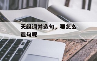 天组词并造句，要怎么造句呢
