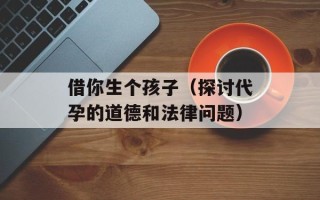 借你生个孩子（探讨代孕的道德和法律问题）
