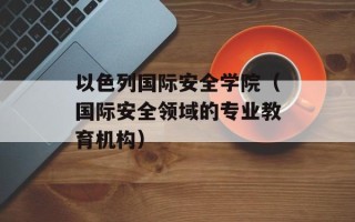 以色列国际安全学院（国际安全领域的专业教育机构）