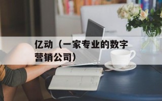 亿动（一家专业的数字营销公司）