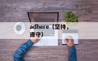 adhere（坚持，遵守）