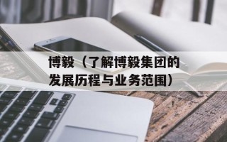 博毅（了解博毅集团的发展历程与业务范围）