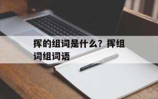 挥的组词是什么？挥组词组词语