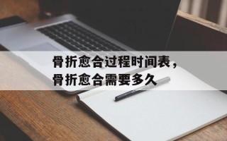 骨折愈合过程时间表，骨折愈合需要多久