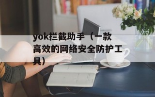 yok拦截助手（一款高效的网络安全防护工具）