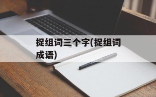 捉组词三个字(捉组词成语)
